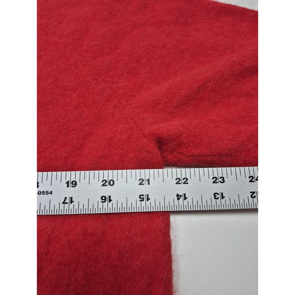& Other Stories Sweater Womens Small Red Alpaca Blend Short Sleeve Pullover Knit - Picture 8 of 11